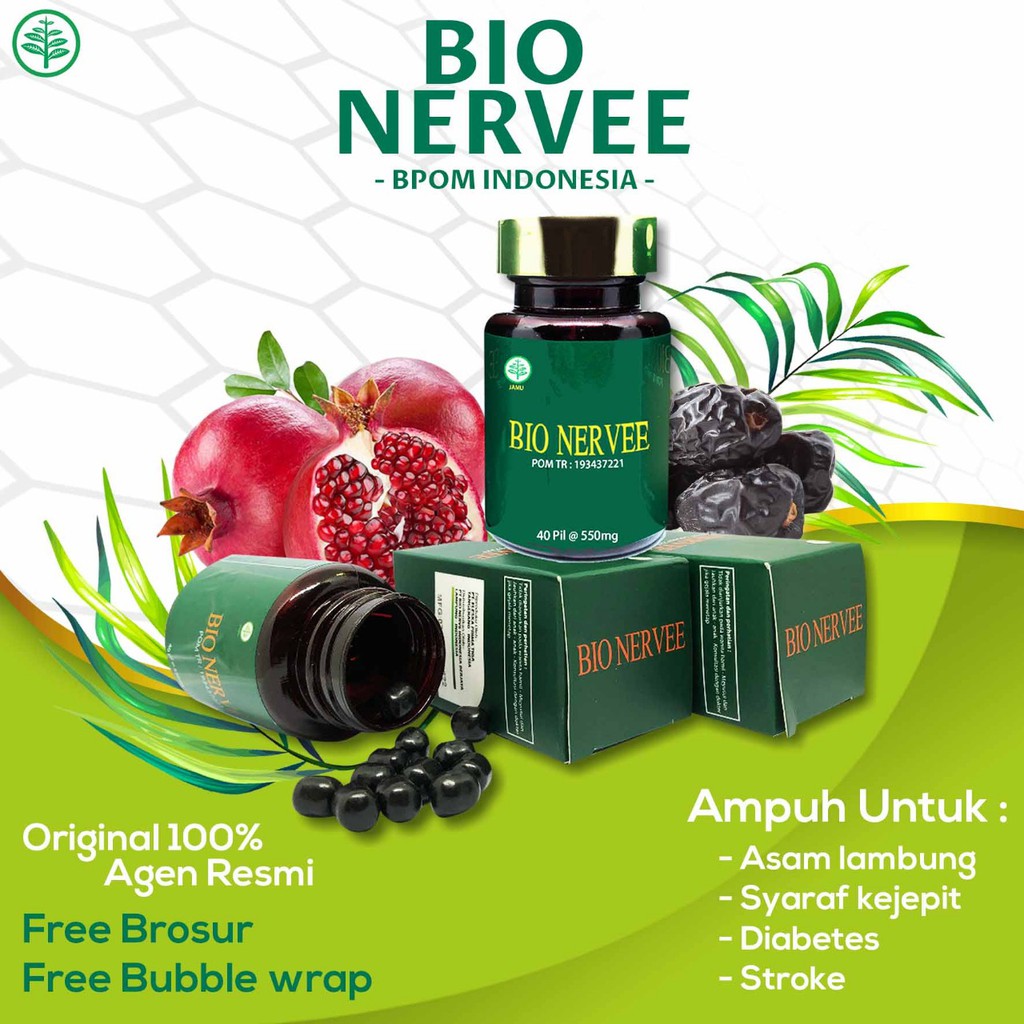 BIO NERVEE ORIGINAL BIONERVE MALAYSIA PIL AJAIB OBAT HERBAL SAKIT LUTUT SENDI TULANG BELAKANG KEBAS-1