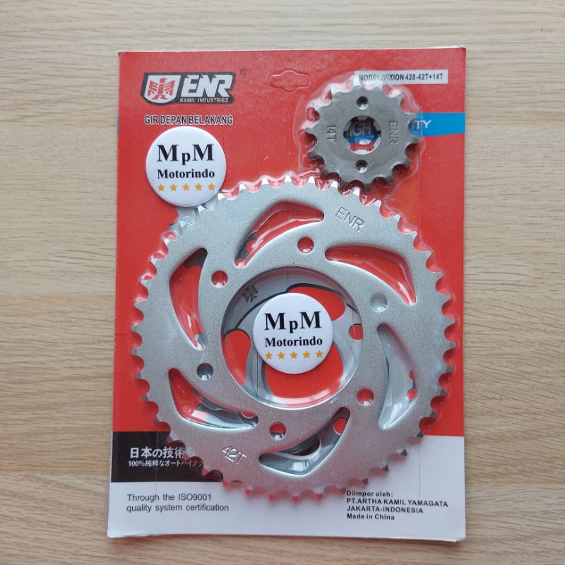 Gear Depan Belakang Yamaha Vixion Gearset Gear Paket Gir Press ENR