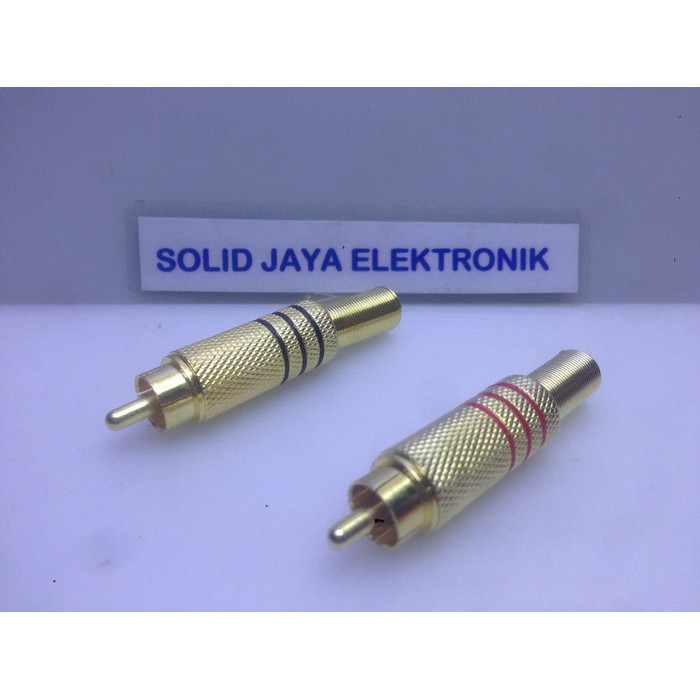 Jack RCA Gold Besi - RCA Plug Male - Jak RCA