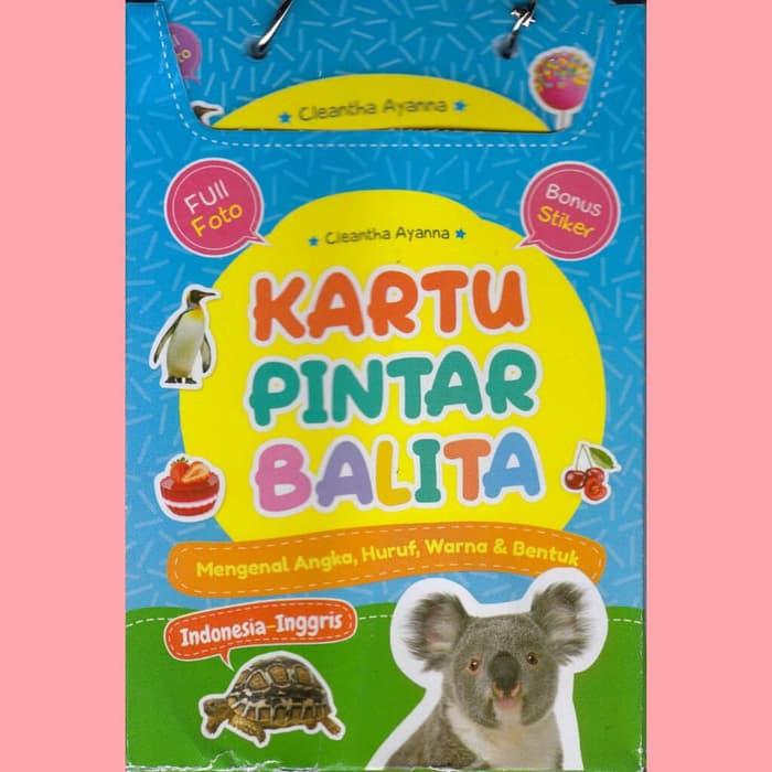 KARTU PINTAR BALITA; MENGENAL ANGKA, HURUF, WARNA & BENTUK | Shopee ...