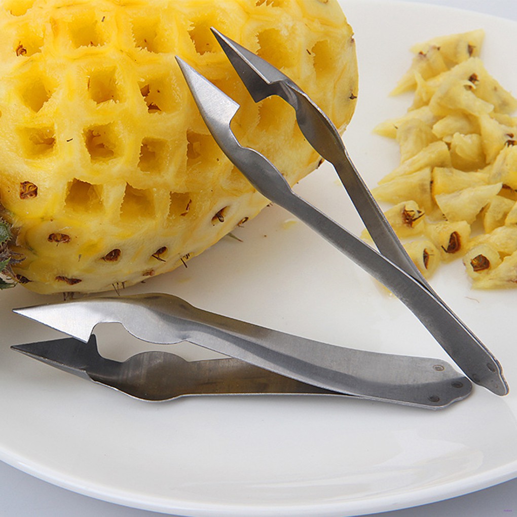 [READY STOCK] 2pcs Pineapple Eye Seed Remover Stainless Steel Pineapple Eye Peeler Kitchen Utensil Tools