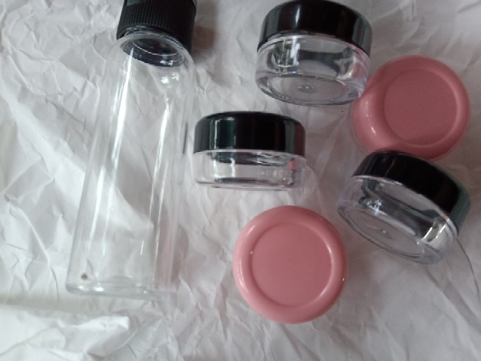 Botol Fliptop 30 Ml / Botol Pet 30 Ml Natural Tutup Fliptop Hitam