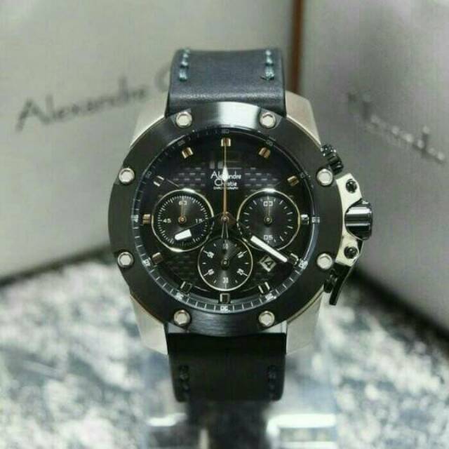 Jam Tangan Pria Alexander Christie Ac 6290 Original  Brown Rosegold Black DSB
