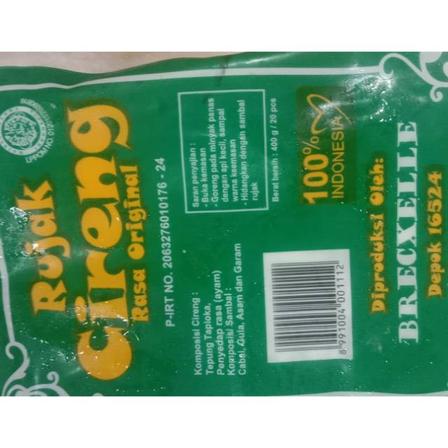 

CIRENG ORIGINAL ISI 20pcs (MENTAH)