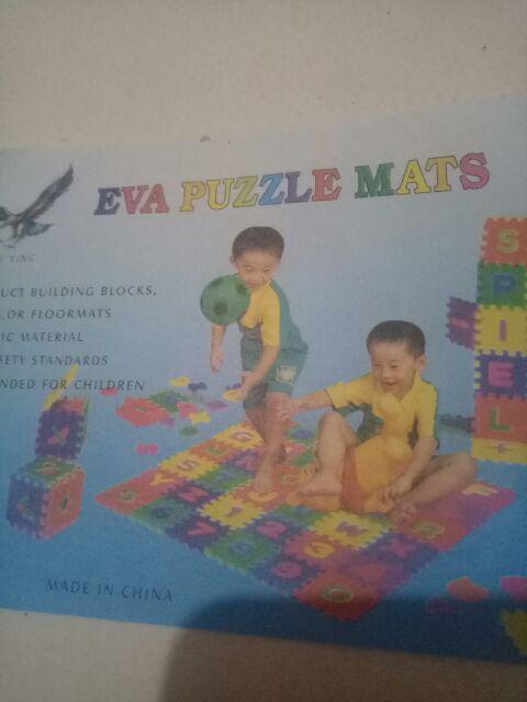 36pcs / Set Karpet Alas Lantai Dengan Bahan Halus Dan Gambar Motif Alfabet Untuk Bayi / Anak-anak