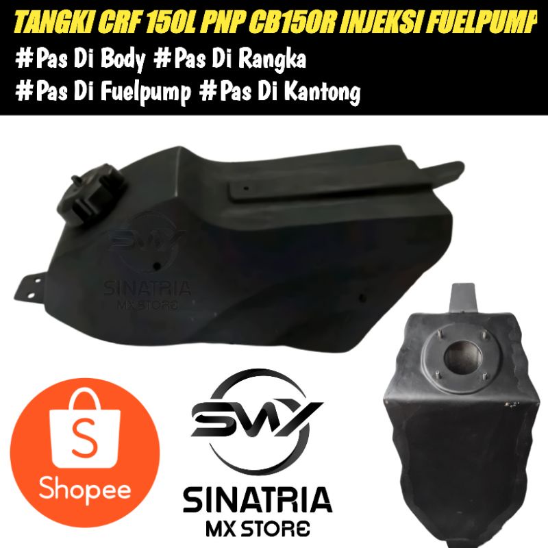 TANGKI CRF 150L BESI CUSTOM PNP MOTOR CB150R FUELPUMP INJEKSI | TENGKI TRAIL BENSIN MOTOR CB 150R MO