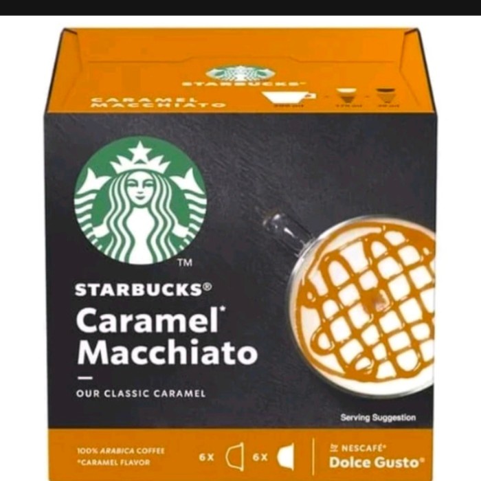 

CARAMEL DOLCE GUSTO CARAMEL MACCHIATO NDG STARBUCKS COFFEE CAPSULES
