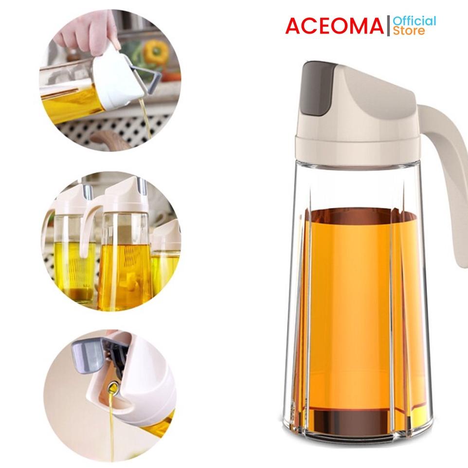 

FLASH SHOP Botol Minyak Goreng Kaca Tempat Minyak Goreng Seasoning Glass Jar 600ml Serbaguna Segera Dapatkan