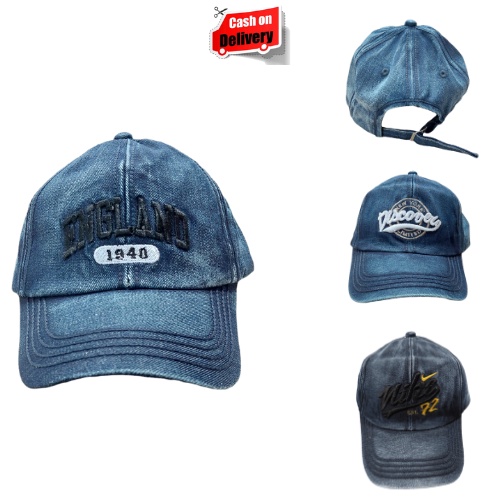 Topi Denim Nike / England / Discoveri / RVCA Ring Besi Kualitas Distro Premium