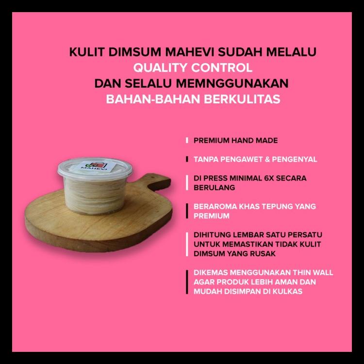 

Kulit Dimsum / Gyoza / Dumpling Premium Hand Made 100% Halal Isi 75