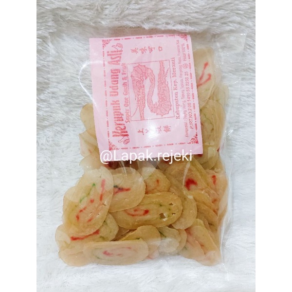

He pia / Kerupuk Dua Udang Rangsang Asli -+250gram
