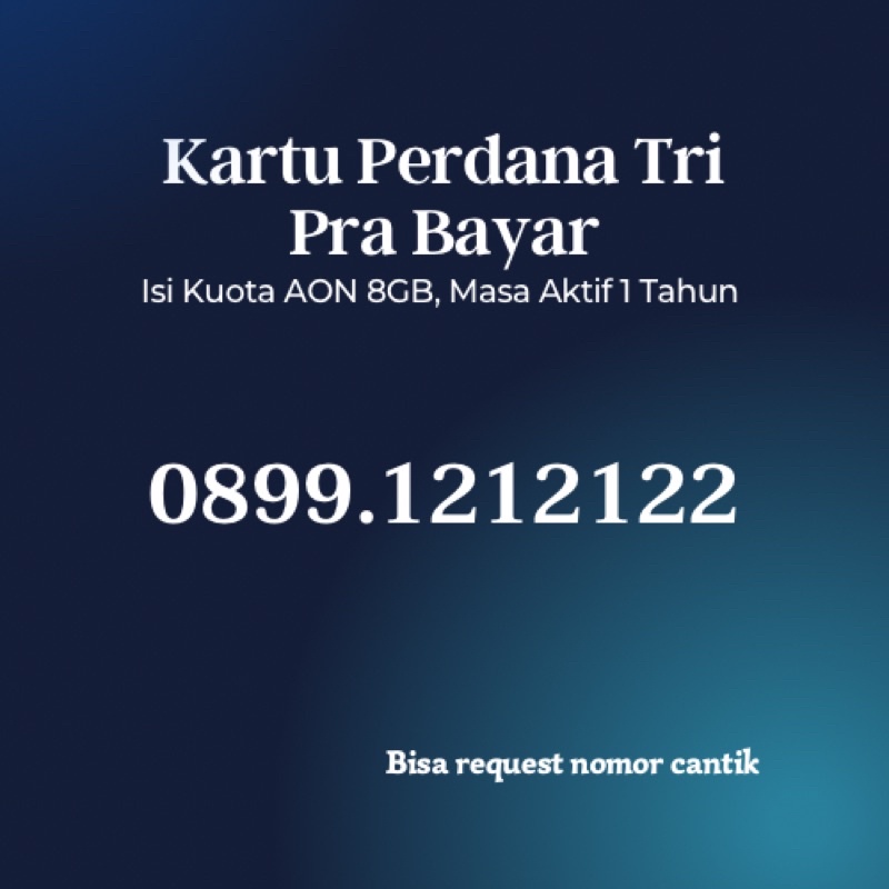 Nomor Cantik TRI 050122.3