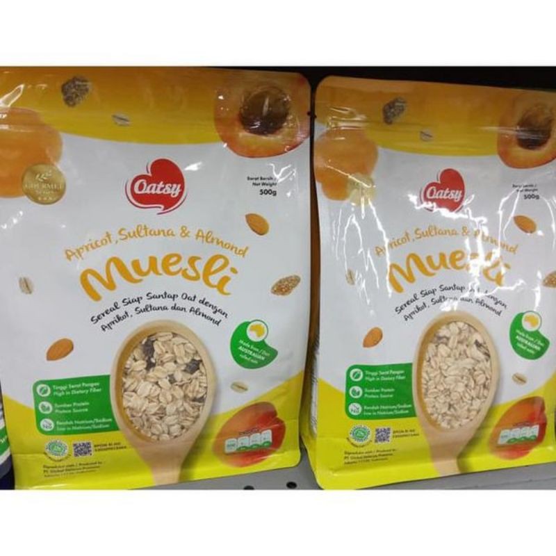 oatsy muesli apricot sultana dan almond 500gr