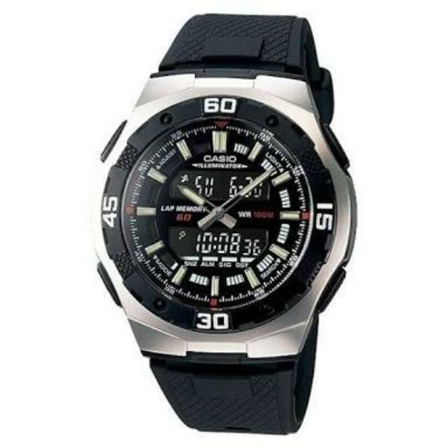 Casio Original Standard Digital - Analog Type AQ-164W-1A / Jam Tangan Sport / Jam Tangan Pria