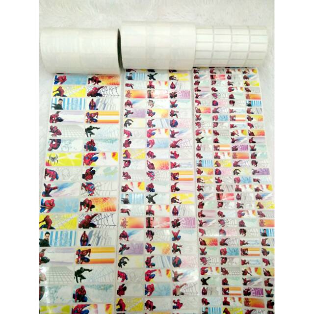 

Spiderman Size L, M & S Sticker Nama Waterproof anti sobek