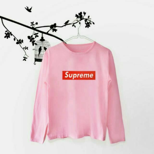  Baju  Kaos T shirt Cewek Wanita Tumblr Tee Supreme Lengan  