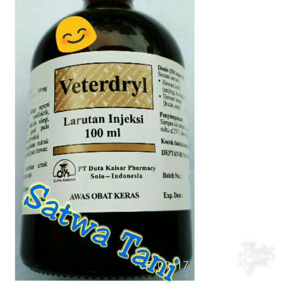 민 VETERDRYL INJEKSI ANTIHISTAMIN Special