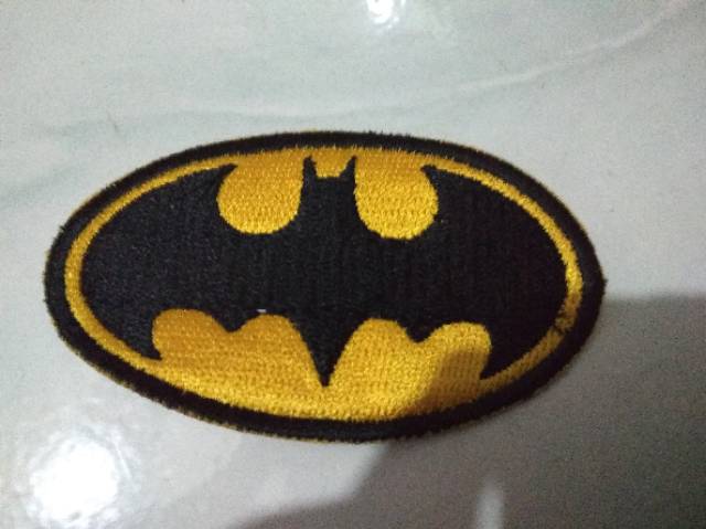 Emblem patch bordir batman