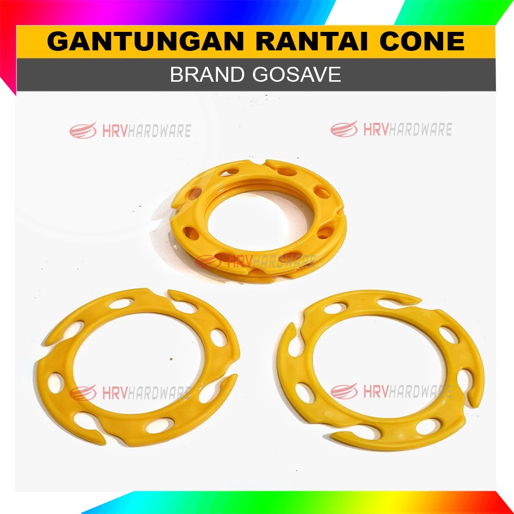 RING GANTUNGAN RANTAI PLASTIK TRAFFIC CONE