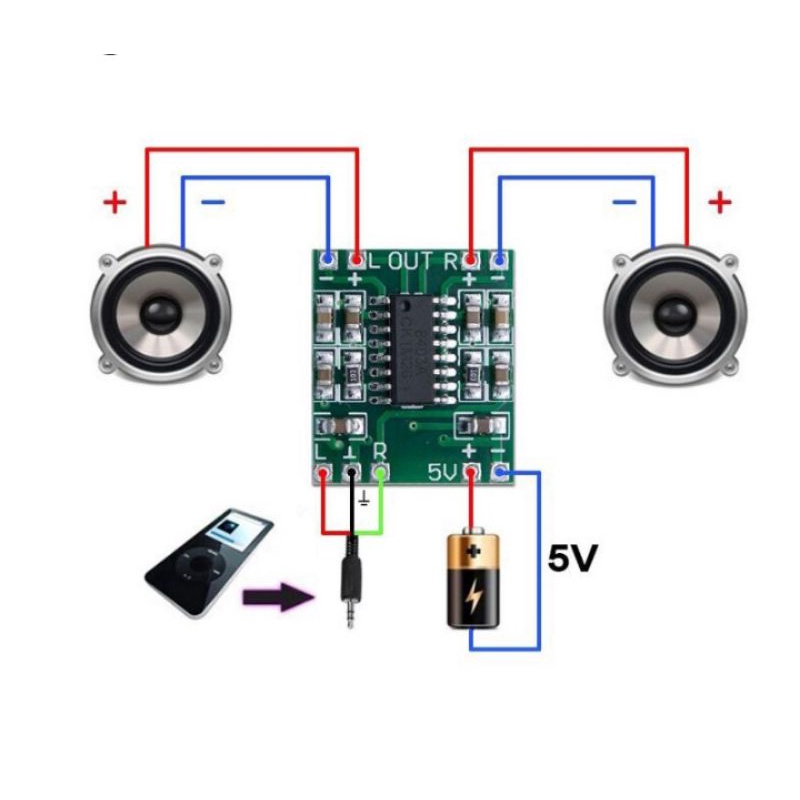 PAM8403 digital amplifier board 2x3W