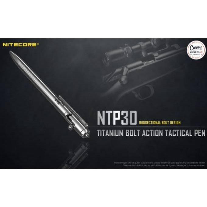 TITANIUM BOLT ACTION TACTICAL PEN NITECORE NTP30