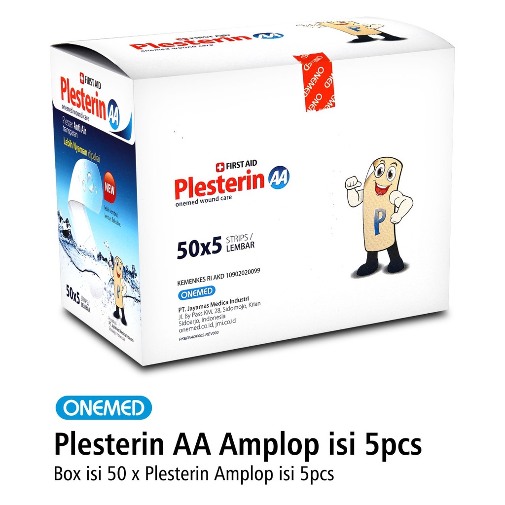 Plesterin AA Amplop Isi 5 Pcs Box Isi 50 Amplop Onemed OJ