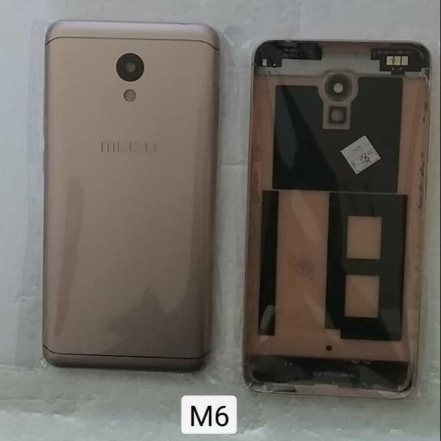 BACKDOOR BACK COVER TUTUP BELAKANG MEIZU M6 GOLD