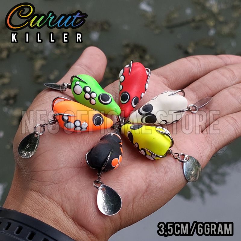 SF Soft frog Curut KILLER 3,5 cm 6 gram Umpan casting Gabus Haruan Toman LONGCAST