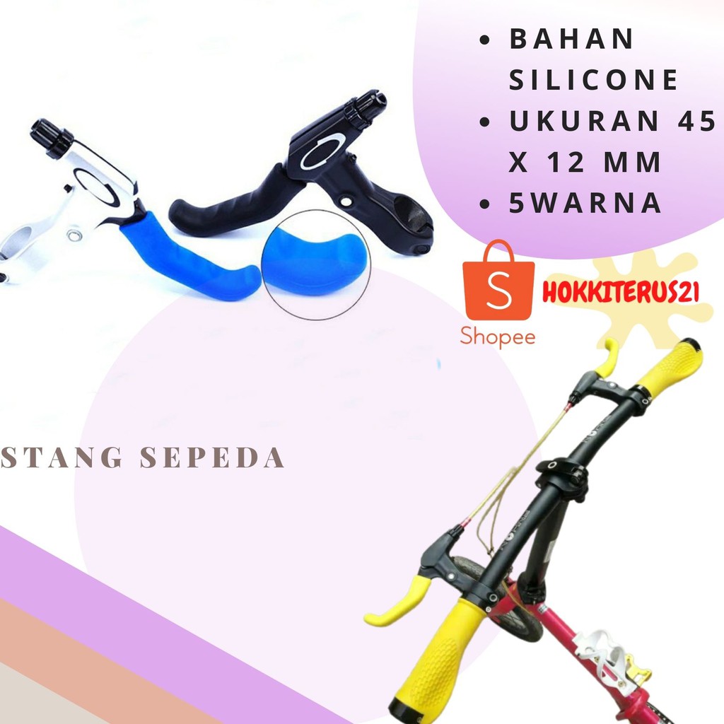 HOKKITERUS21 Sarung Grip stang gagang stang sepeda silicon lembur 1pasang