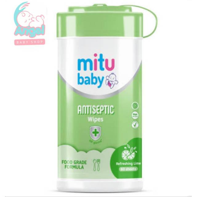 Mitu Baby Wipes Bottle Antiseptic 60s