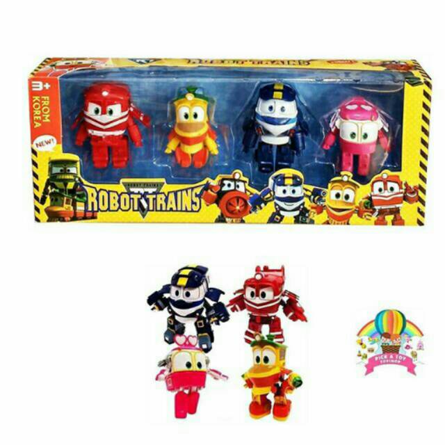ROBOT TRAINS (KECIL) 1 SET ISI 4 (Code : T-CH8052)