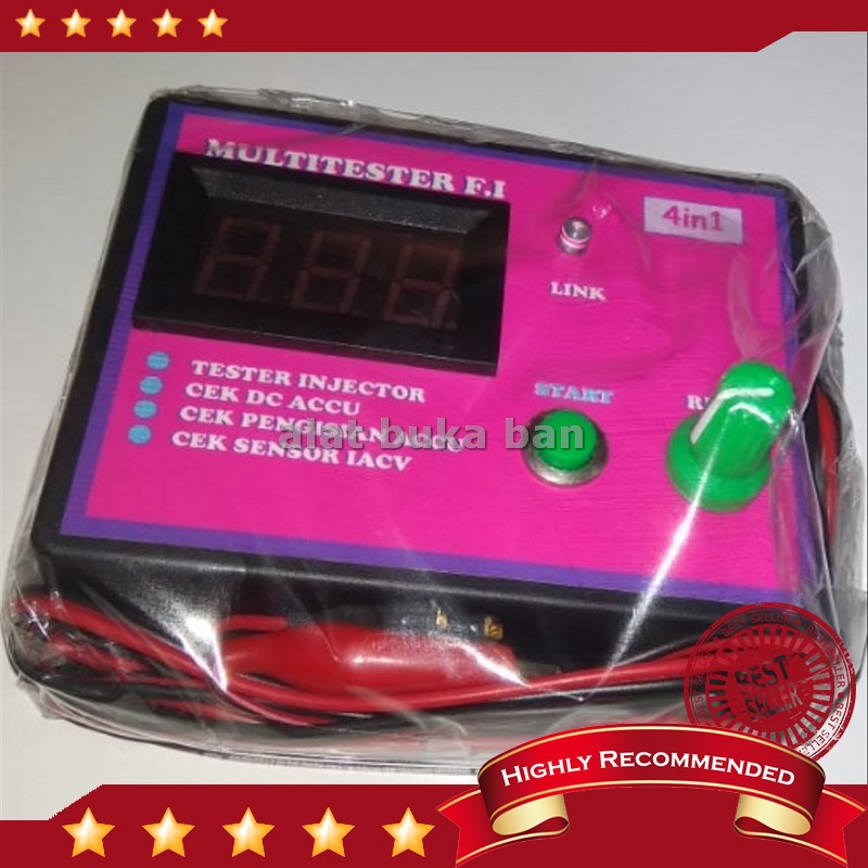 Injektor Tester Kombinasi Multitester semua sepeda motor FI