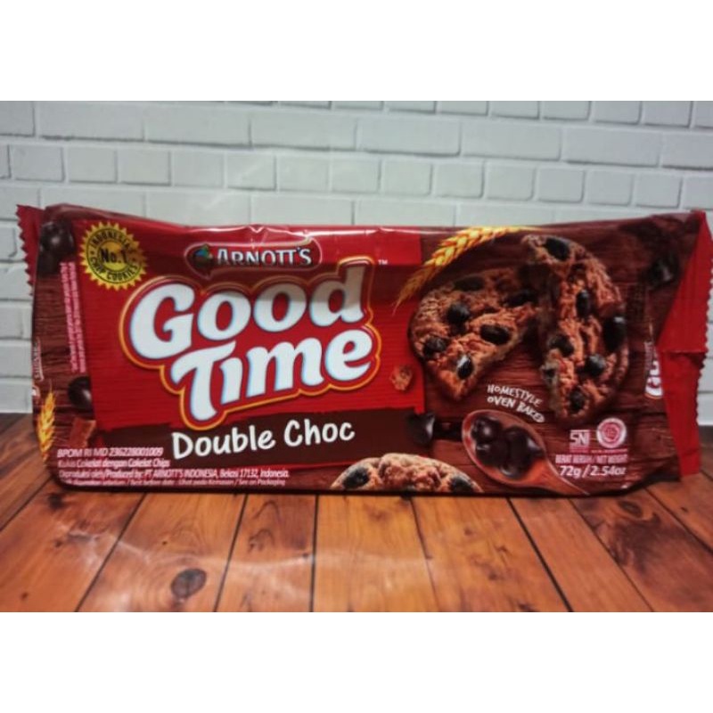 

Good time cokies double coklat 72gr