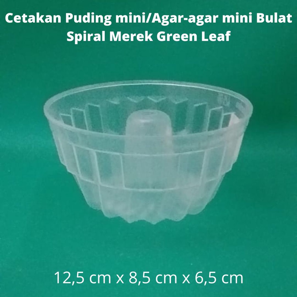 Cetakan Puding mini/Agar-agar mini Bulat Spiral Merek Green Leaf