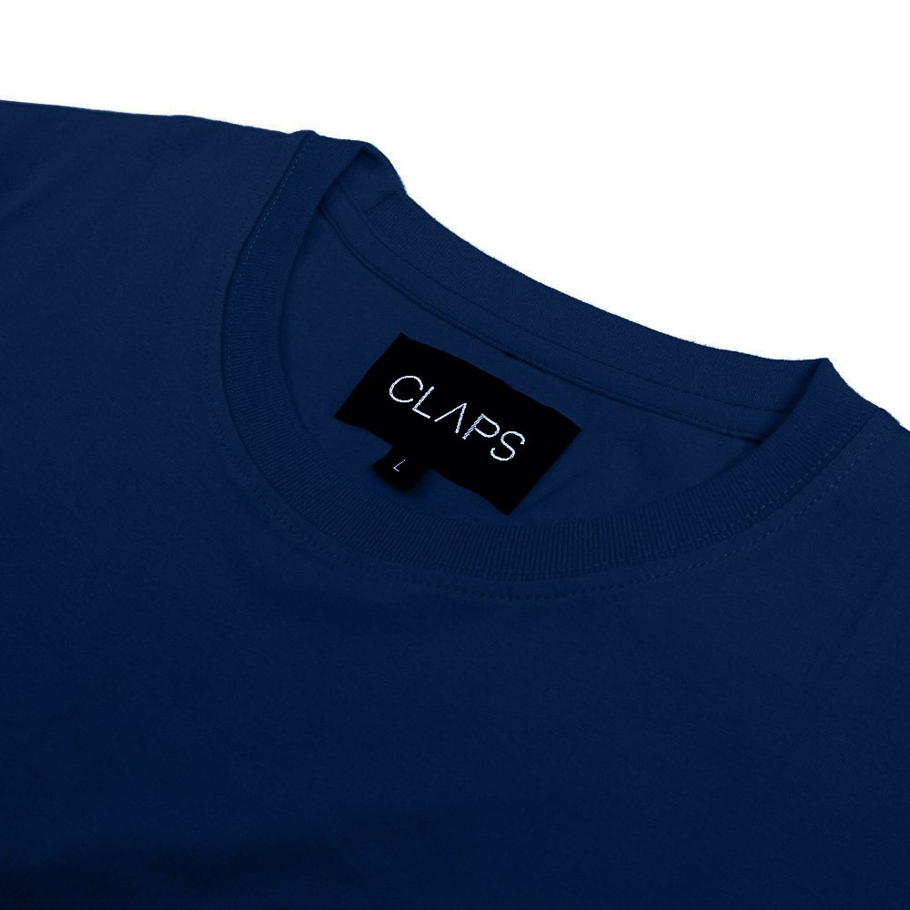 CLAPS - Navy Basic Tshirt (Kaos Polos Dewasa)