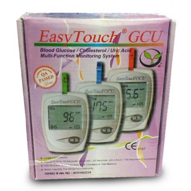 Alat Cek Kesehatan Easy Touch GCU 3in1 Remot Mengukur Pengukur Test Gula Darah Kolesterol Asam Urat