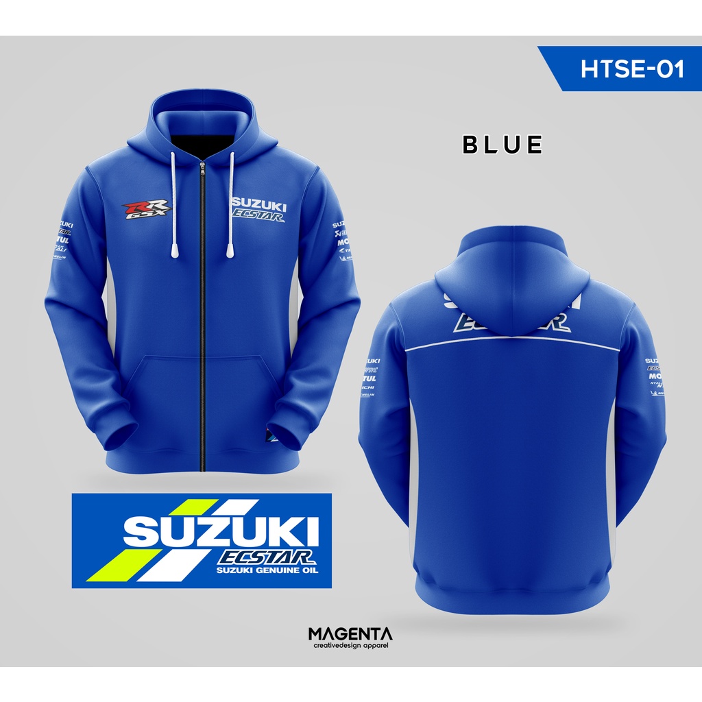 Jaket Hoodie Zipper MotoGP - Suzuki Ecstar Team