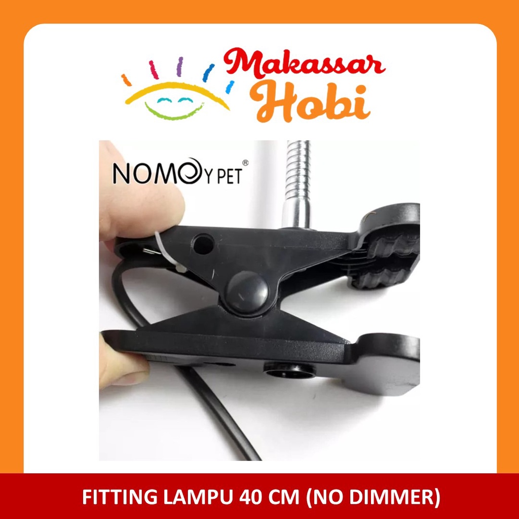 Fitting Lampu Jepit Keramik Kura Flexible Lampu Reptil Reptile Torto