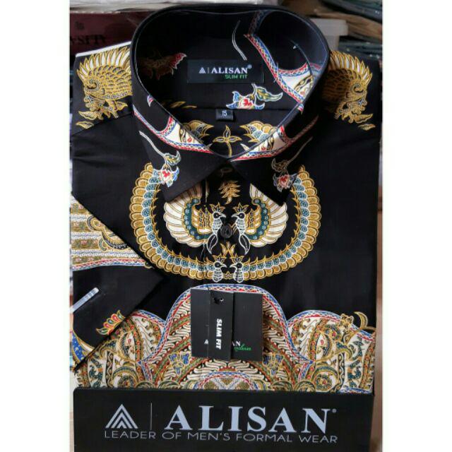Alisan Kemeja Batik Lengan Pendek - Slim Fit