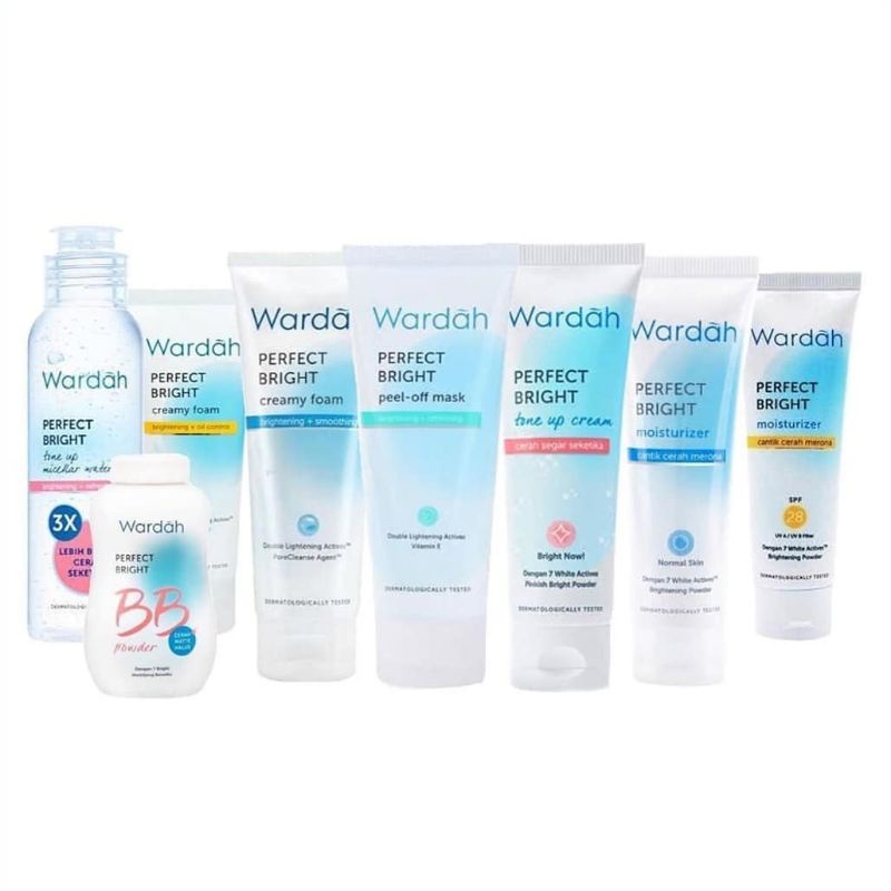 WARDAH PERFECT BRIGHT | WARDAH PERFECT BRIGHT MOIST | WARDAH PERFECT BRIGHT CREAMY FOAM | BB POWDER