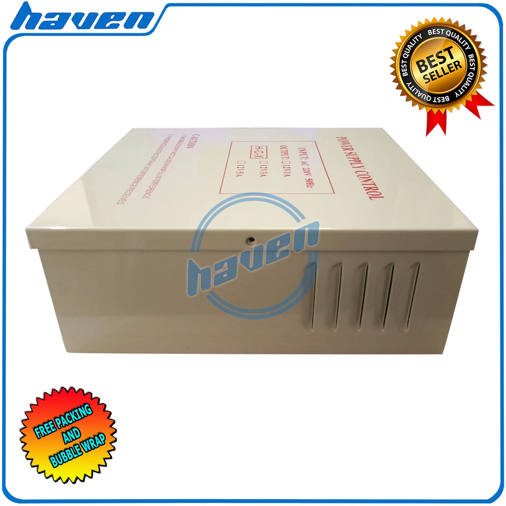 Power Supply Access Control Box 12V 5A + Tempat Beterai Aki / UPS