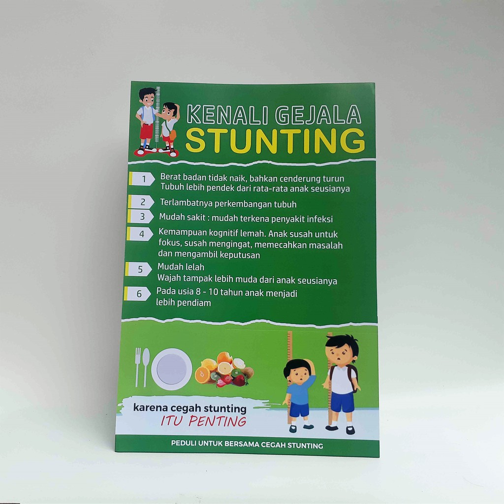 Jual Poster Kenali Gejala Stunting, Poster tentang Stunting Indonesia