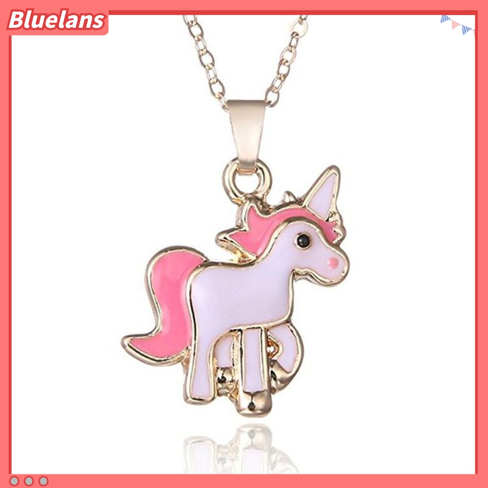 Bluelans Kalung Liontin Kuda Pony Bahan Alloy Untuk Wanita