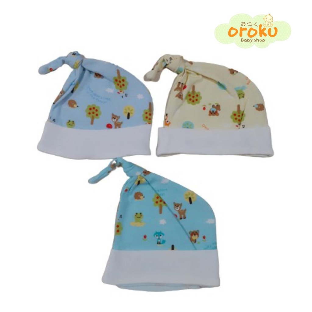 TOPI BAYI 1 IKAT FULL PRINT RY110430 / TOPI BAYI