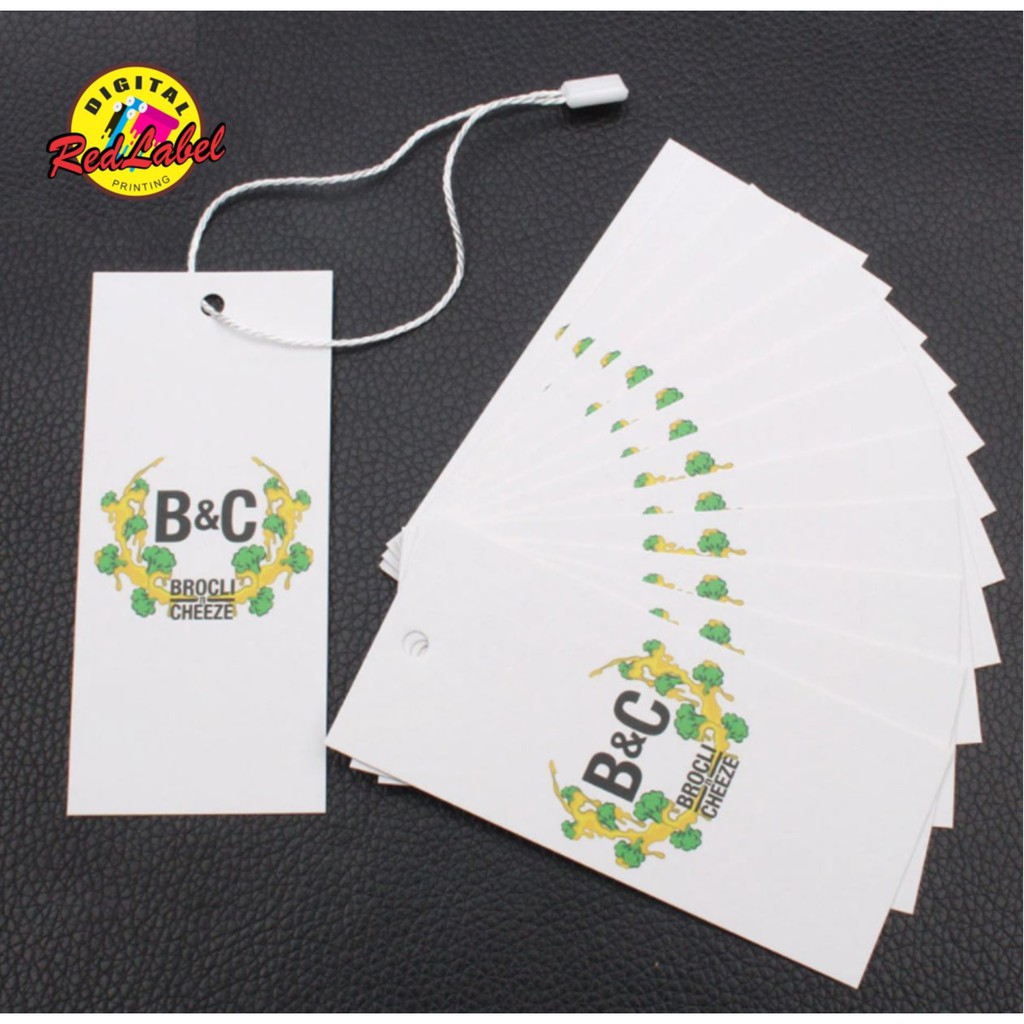 Hang Tag Custom / Hangtag Label Baju Custom FREE DESAIN