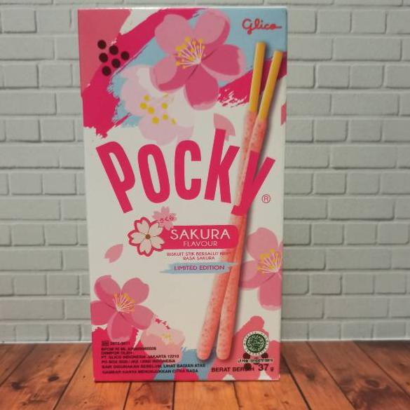 EST Glico Biscuit Pocky Sakura 37gr Limited Edition 0W0 (Produk Keren)