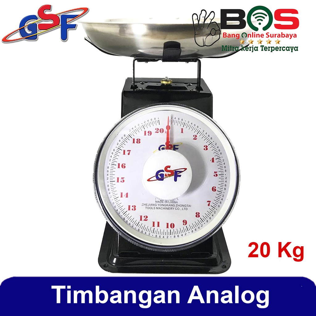 Timbangan 20kg Manual Analog GSF4320 Timbangan GSF-4320 Timbangan Barang, Tepung, Buah, Serbaguna