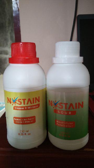 Nostain Cleaner & Whitener 250 Ml + Nostain Sour 250 Ml