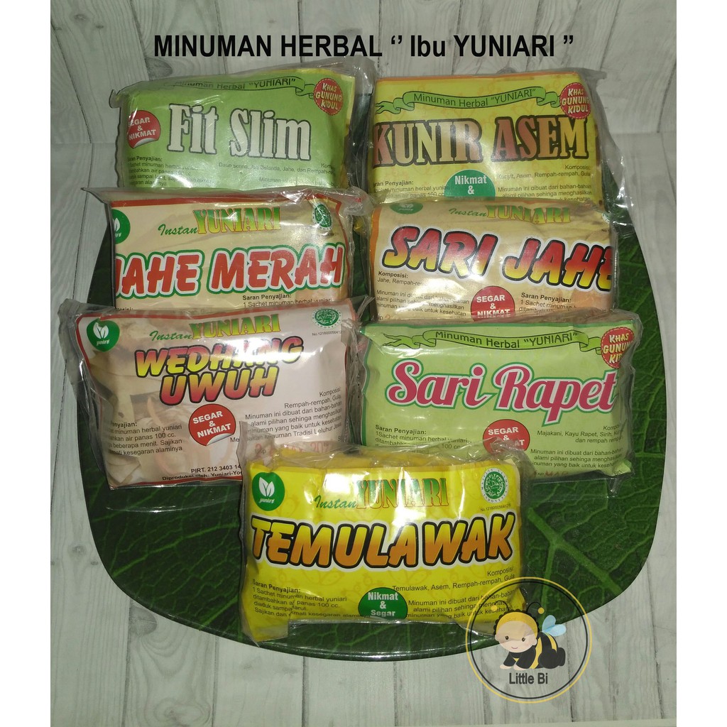 

Minuman Herbal " YUNIARI " KEMASAN : 1 pack isi 5 sachet