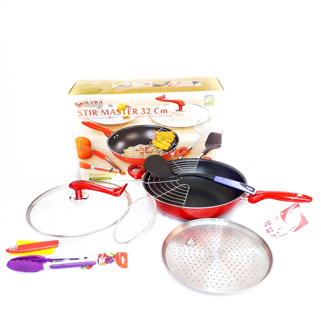 (GOSEND ONLY) SUPRA STIR MASTER 32 CM STIRWOK ANTI KARAT